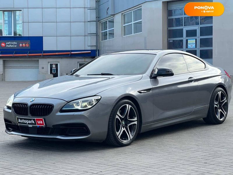 BMW 6 Series, 2016, Бензин, 3 л., 164 тис. км, Купе, Сірий, Одеса 51257 фото