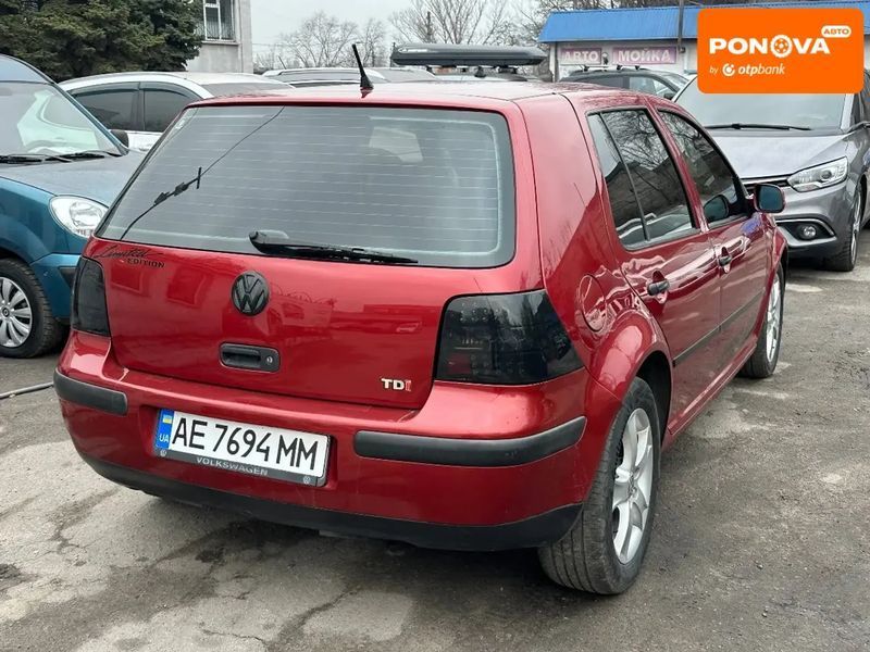 Volkswagen Golf, 1998 г., Дизель, 332 тыс. км, Хетчбек, Красный, Каменское (Днепродзержинск) AT-10412881 фото