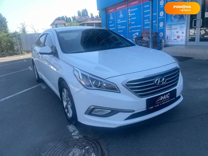 Hyundai Sonata, 2016, Газ, 2 л., 445 тис. км, Седан, Білий, Київ 110226 фото