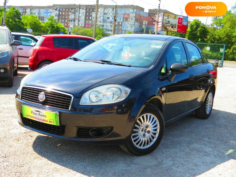 Fiat Linea, 2007, Газ пропан-бутан / Бензин, 1.37 л., 167 тис. км, Седан, Чорний, Кропивницький (Кіровоград) 110162 фото