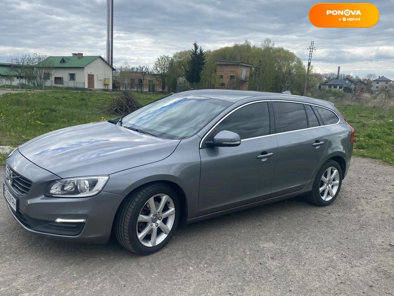 Volvo V60, 2015, Дизель, 1.97 л., 123 тис. км, Універсал, Сірий, Львів Cars-Pr-68601 фото