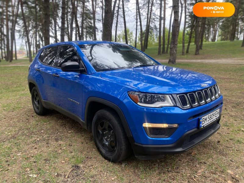 Jeep Compass, 2018, Бензин, 2.4 л., 52 тыс. км, Внедорожник / Кроссовер, Синий, Сумы Cars-Pr-67970 фото