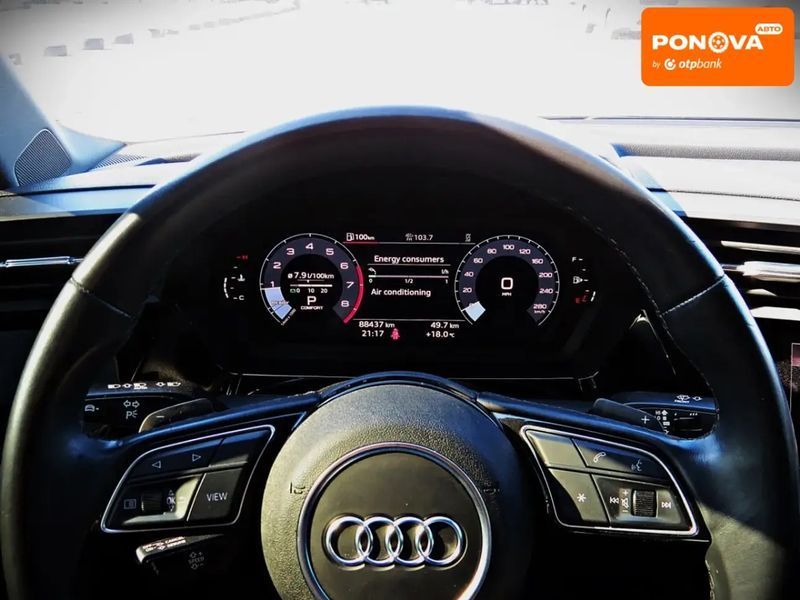 Audi A3, 2022 р., Гібрид (MHEV), 88 тис. км, Седан, Сірий, Черкаси AT-10418332 фото