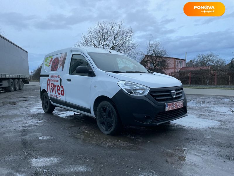 Dacia Dokker, 2018, Газ пропан-бутан / Бензин, 1.6 л., 136 тис. км, Вантажний фургон, Белый, Чоп Cars-Pr-143446 фото