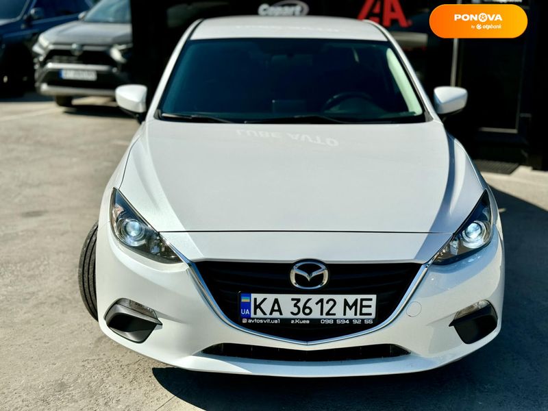 Mazda 3, 2015, Бензин, 2 л., 206 тис. км, Седан, Білий, Київ 108005 фото