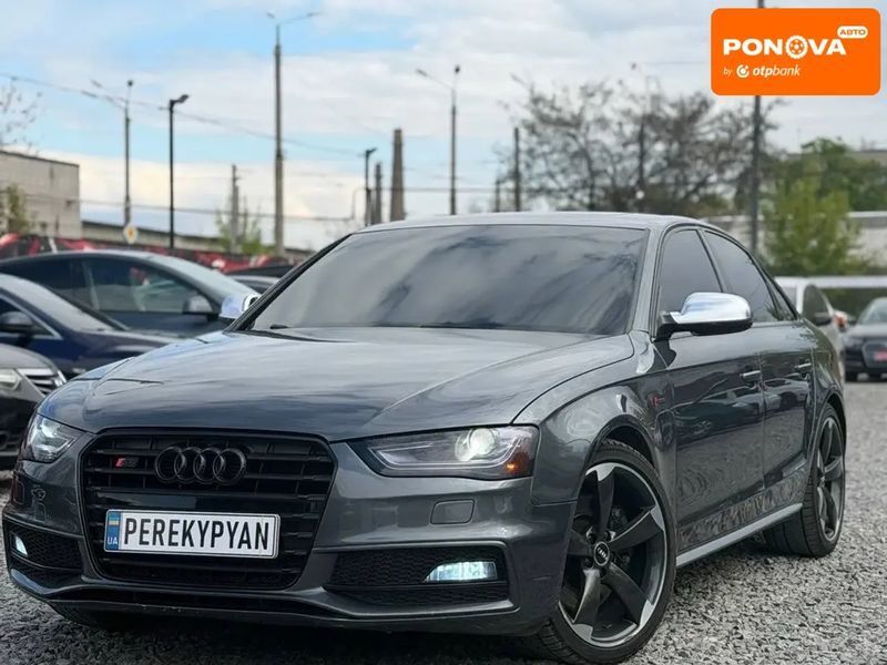 Audi S4, 2014 р., Бензин, 205 тис. км, Седан, Сірий, Дніпро (Дніпропетровськ) AT-10417786 фото