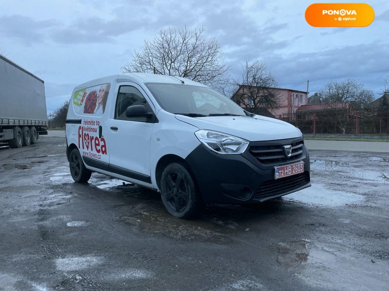 Dacia Dokker, 2018, Газ пропан-бутан / Бензин, 1.6 л., 136 тис. км, Вантажний фургон, Белый, Чоп Cars-Pr-143446 фото