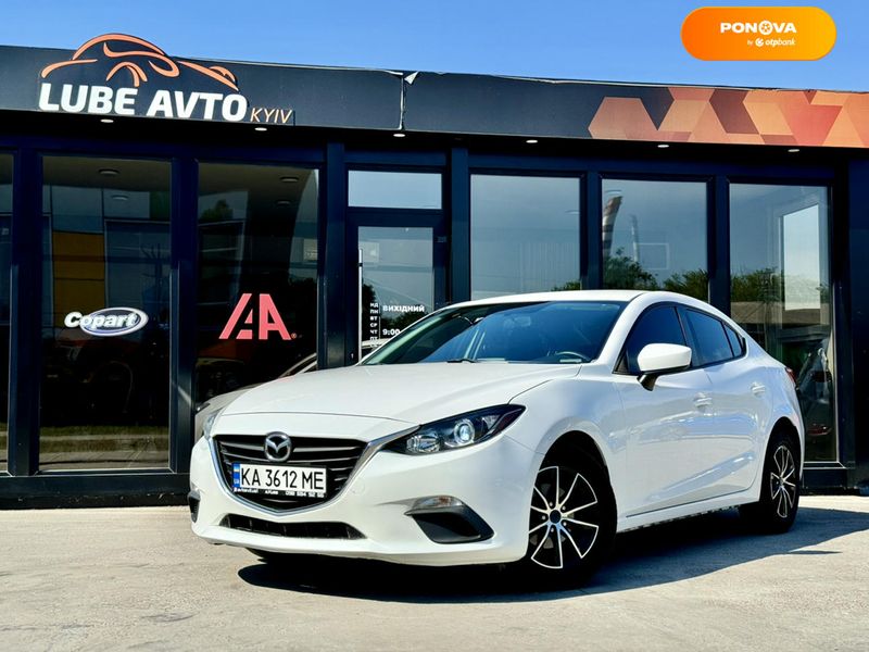 Mazda 3, 2015, Бензин, 2 л., 206 тис. км, Седан, Білий, Київ 108005 фото