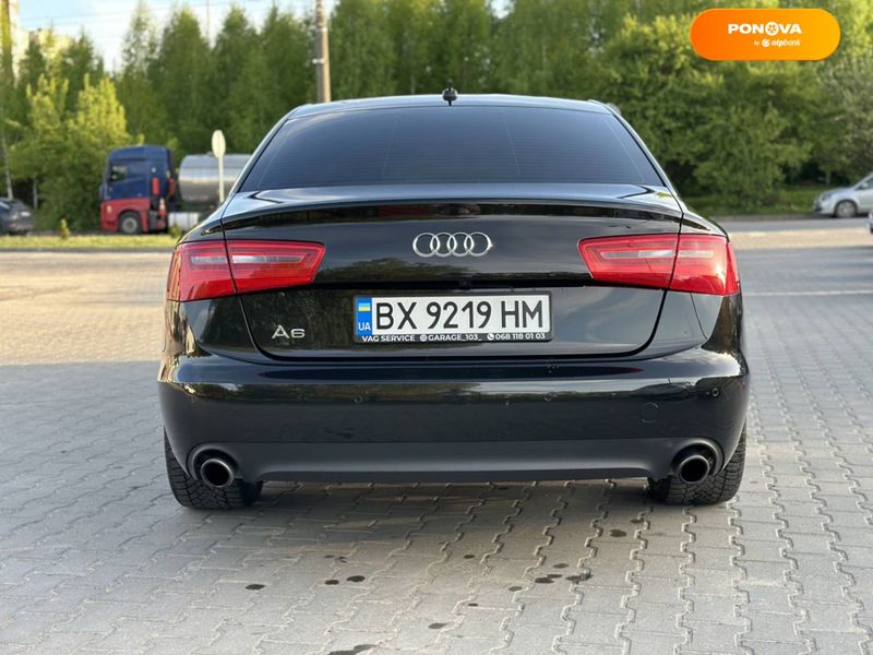 Audi A6, 2013, Бензин, 1.98 л., 242 тис. км, Седан, Чорний, Хмельницький Cars-Pr-68779 фото