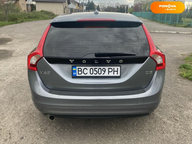 Volvo V60, 2015, Дизель, 1.97 л., 123 тис. км, Універсал, Сірий, Львів Cars-Pr-68601 фото