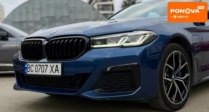 BMW 5 Series, 2020 р., Гібрид (PHEV), 104 тис. км, Седан, Синій, Львів AT-10418221 фото