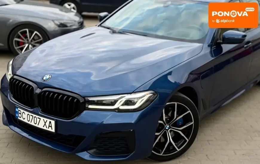 BMW 5 Series, 2020 р., Гібрид (PHEV), 104 тис. км, Седан, Синій, Львів AT-10418221 фото
