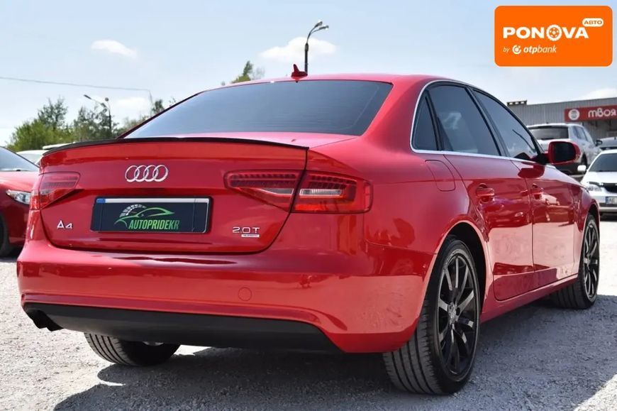 Audi A4, 2013 г., Бензин, 131 тыс. км, Седан, Красный, Кривой Рог AT-10397535 фото