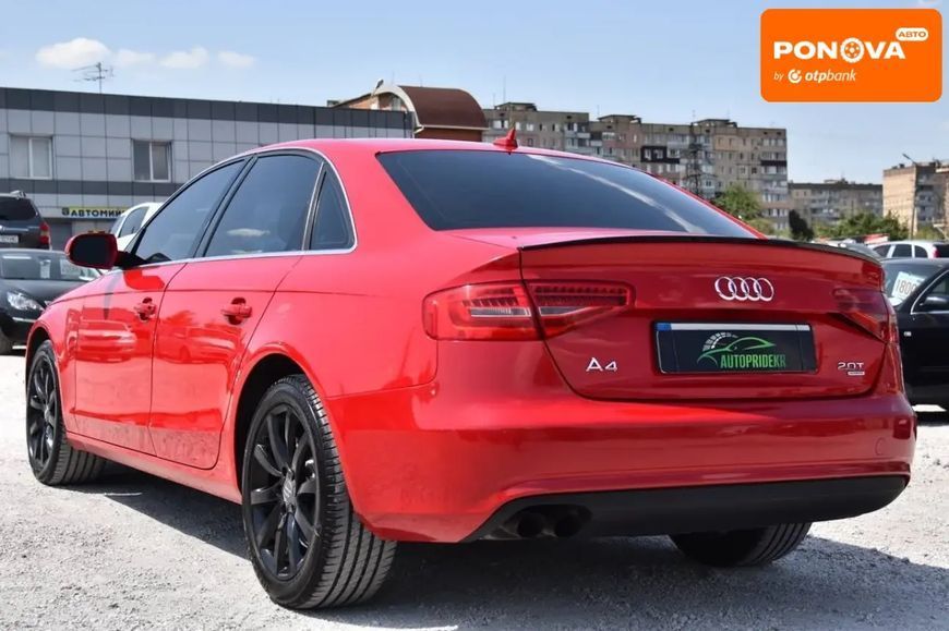 Audi A4, 2013 г., Бензин, 131 тыс. км, Седан, Красный, Кривой Рог AT-10397535 фото