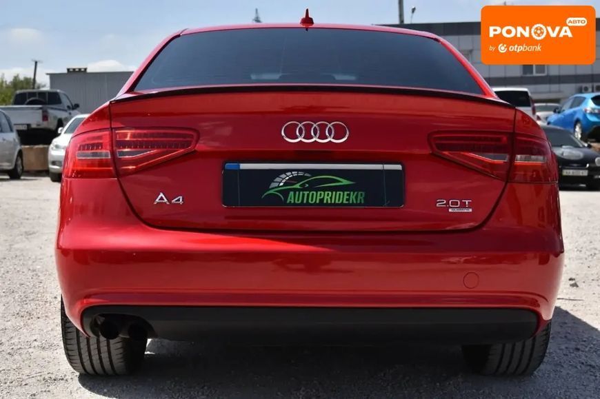 Audi A4, 2013 г., Бензин, 131 тыс. км, Седан, Красный, Кривой Рог AT-10397535 фото