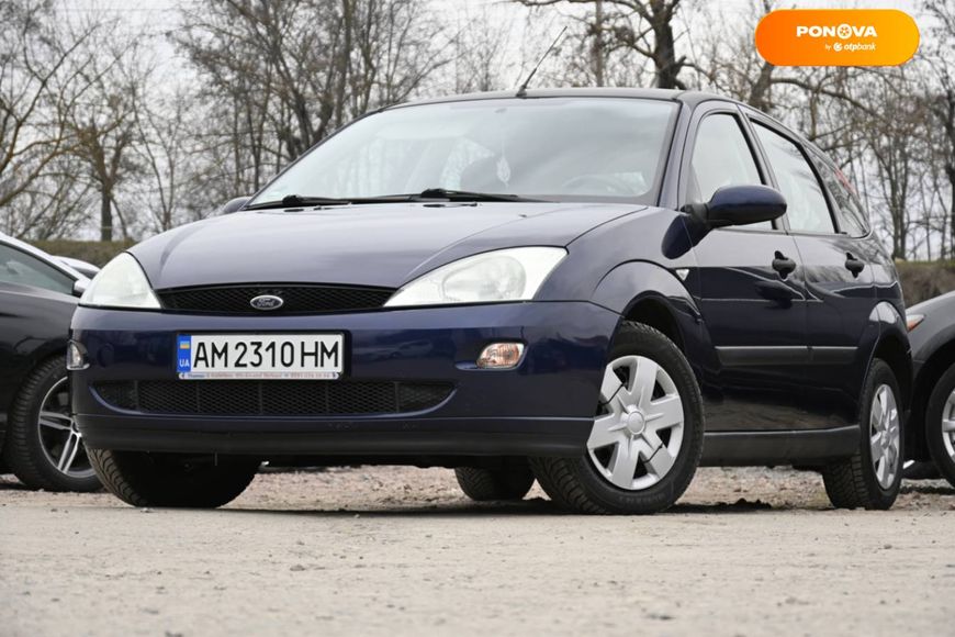Ford Focus, 2001, Бензин, 1.6 л., 102 тыс. км, Хетчбек, Синий, Бердичев 26190 фото