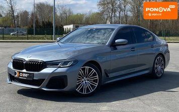 BMW 5 Series, 2019 р., Бензин, 115 тис. км, Седан, Сірий, Львів AT-10413343 фото