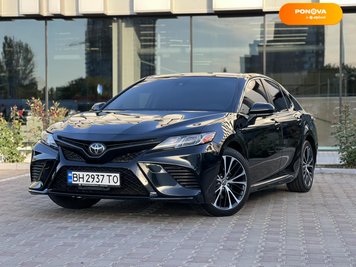 Toyota Camry, 2018, Бензин, 2.4 л., 143 тис. км, Седан, Чорний, Одеса 111091 фото