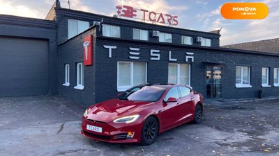 Tesla Model S, 2017, Електро, 38 тыс. км, Лифтбек, Красный, Киев 39859 фото