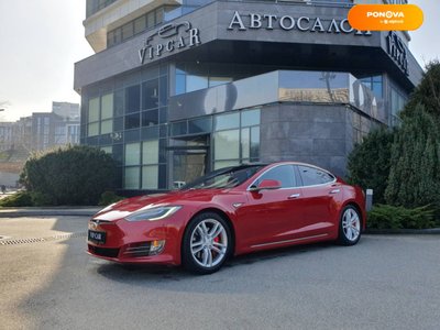 Tesla Model S, 2016, Електро, 125 тис. км, Ліфтбек, Червоний, Київ 34435 фото