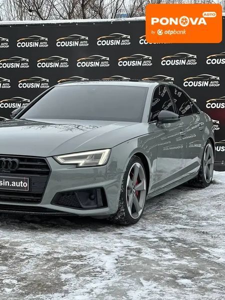 Audi S4, 2018 р., Бензин, 132 тис. км, Седан, Сірий, Київ AT-10408771 фото