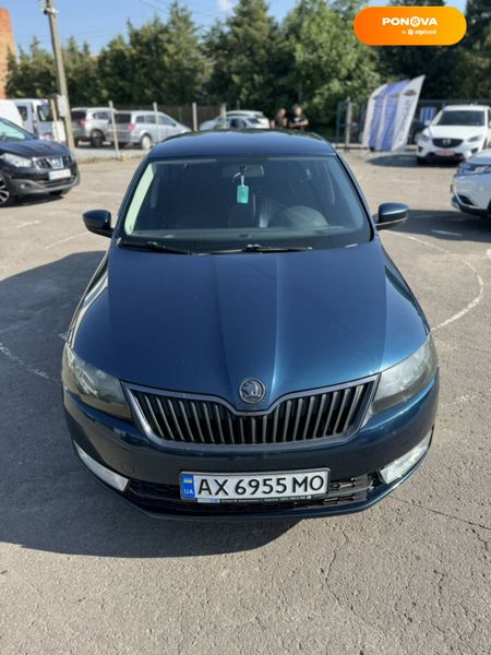 Skoda Rapid, 2013, Газ пропан-бутан / Бензин, 1.6 л., 204 тис. км, Хетчбек, Синій, Дубно 107818 фото