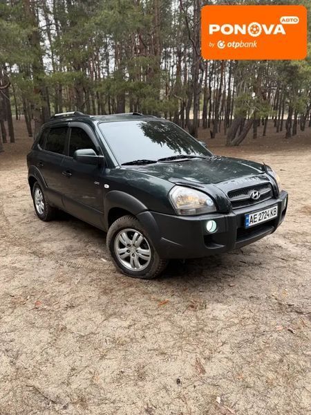 Hyundai Tucson, 2007 р., Газ пропан-бутан / Бензин, 264 тис. км, Позашляховик / Кросовер, Зелений, Павлоград AT-10411357 фото