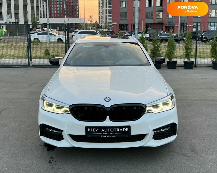 BMW 5 Series, 2017, Гібрид (HEV), 2 л., 81 тис. км, Седан, Білий, Київ 110476 фото