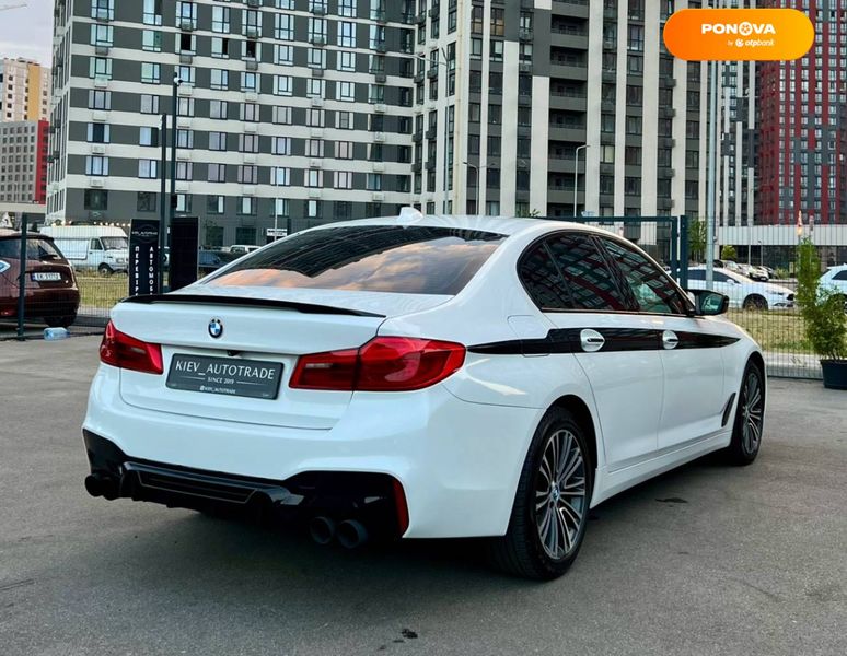 BMW 5 Series, 2017, Гібрид (HEV), 2 л., 81 тис. км, Седан, Білий, Київ 110476 фото