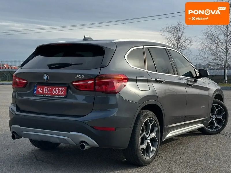 BMW X1, 2017 р., Газ, 123 тис. км, Позашляховик / Кросовер, Сірий, Дніпро (Дніпропетровськ) AT-10415266 фото