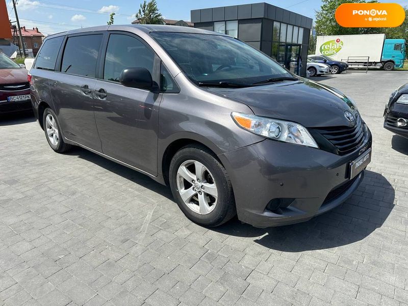 Toyota Sienna, 2015, Бензин, 3.5 л., 190 тис. км, Мінівен, Сірий, Львів 48803 фото