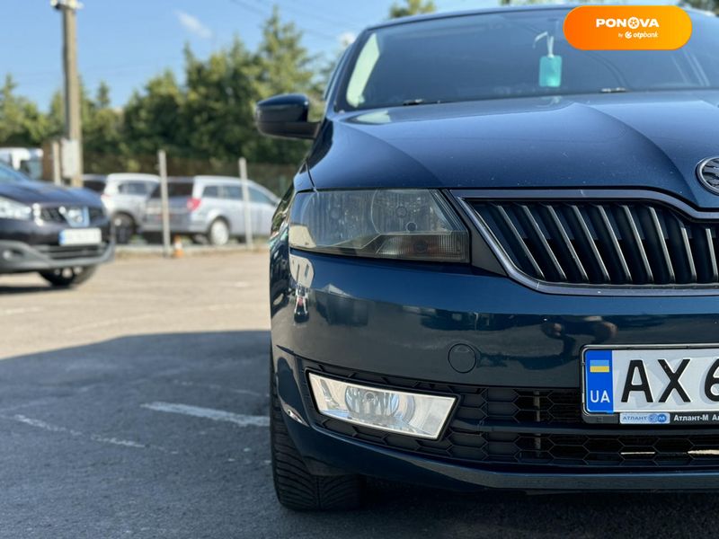 Skoda Rapid, 2013, Газ пропан-бутан / Бензин, 1.6 л., 204 тис. км, Хетчбек, Синій, Дубно 107818 фото