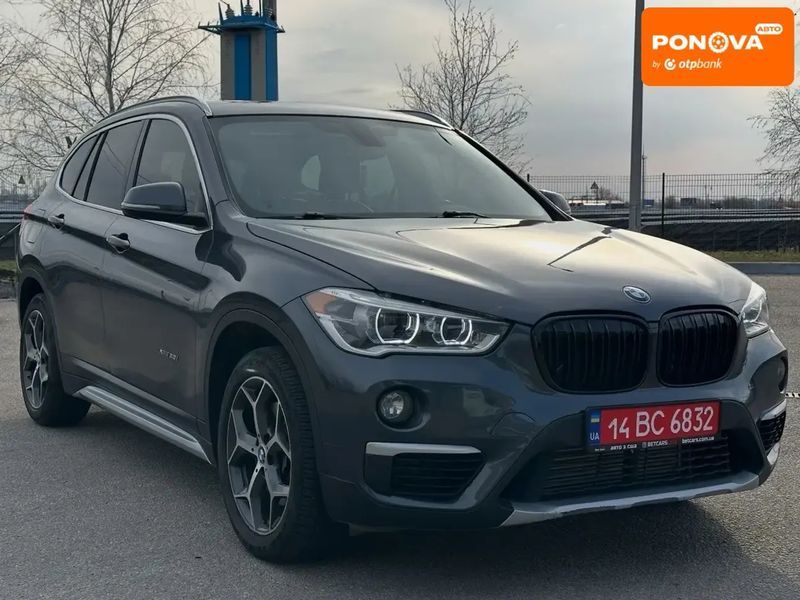 BMW X1, 2017 р., Газ, 123 тис. км, Позашляховик / Кросовер, Сірий, Дніпро (Дніпропетровськ) AT-10415266 фото