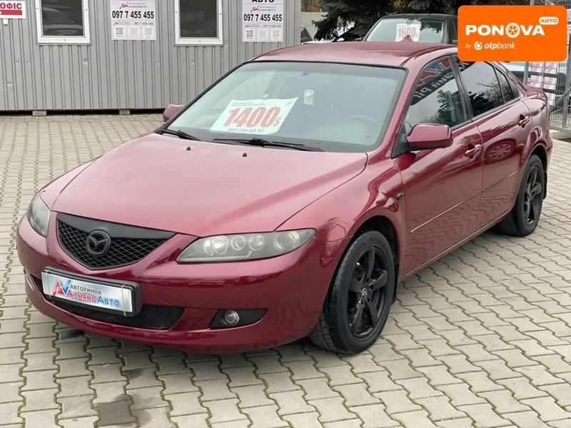 Mazda 6, 2003 г., Газ пропан-бутан / Бензин, 227 тыс. км, Седан, Красный, Кривой Рог AT-10405545 фото