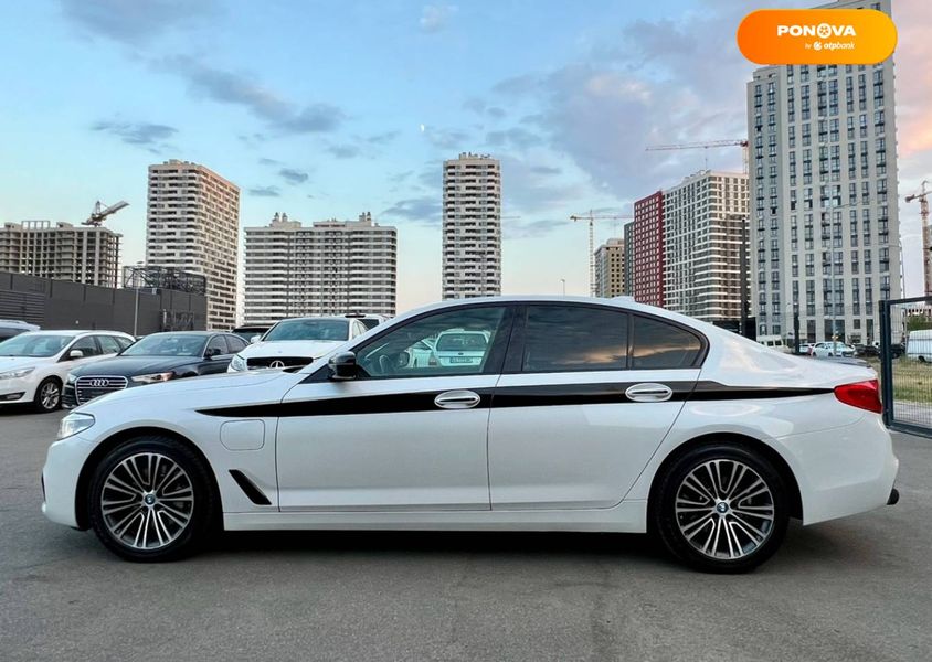 BMW 5 Series, 2017, Гібрид (HEV), 2 л., 81 тис. км, Седан, Білий, Київ 110476 фото