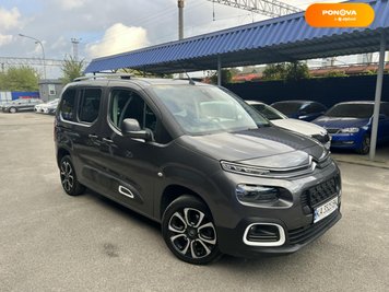 Citroen Berlingo, 2020, Дизель, 1.5 л., 81 тис. км, Мінівен, Сірий, Київ 251099 фото