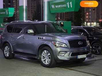 Infiniti QX80, 2017, Бензин, 5.55 л., 150 тис. км, Позашляховик / Кросовер, Сірий, Київ Cars-Pr-92089 фото