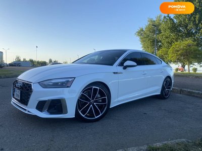 Audi A5, 2020, Бензин, 1.98 л., 86 тис. км, Ліфтбек, Білий, Київ Cars-Pr-60697 фото