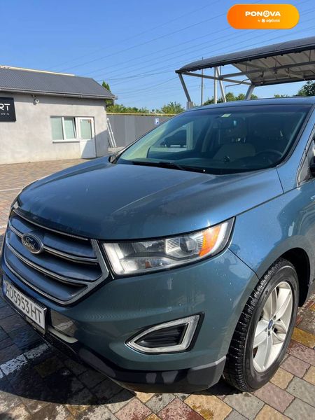 Ford Edge, 2016, Газ пропан-бутан / Бензин, 2 л., 177 тис. км, Позашляховик / Кросовер, Синій, Ужгород Cars-Pr-68313 фото