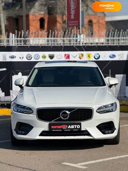 Volvo S90, 2017, Бензин, 2 л., 107 тис. км, Седан, Білий, Київ 26716 фото