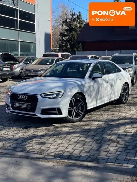 Audi A4, 2017 г., Бензин, 170 тыс. км, Седан, Белый, Днепр (Днепропетровск) AT-10412276 фото