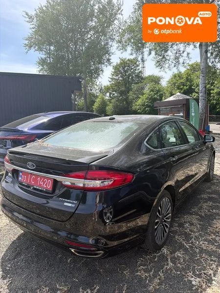 Ford Fusion, 2017 р., Бензин, 132 тис. км, Седан, Чорний, Луцьк AT-10418124 фото