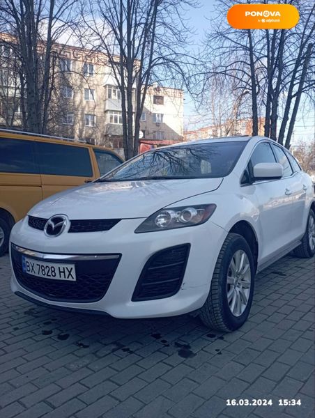 Mazda CX-7, 2010, Газ пропан-бутан / Бензин, 2.49 л., 208 тис. км, Позашляховик / Кросовер, Білий, Кам'янець-Подільський Cars-Pr-68142 фото