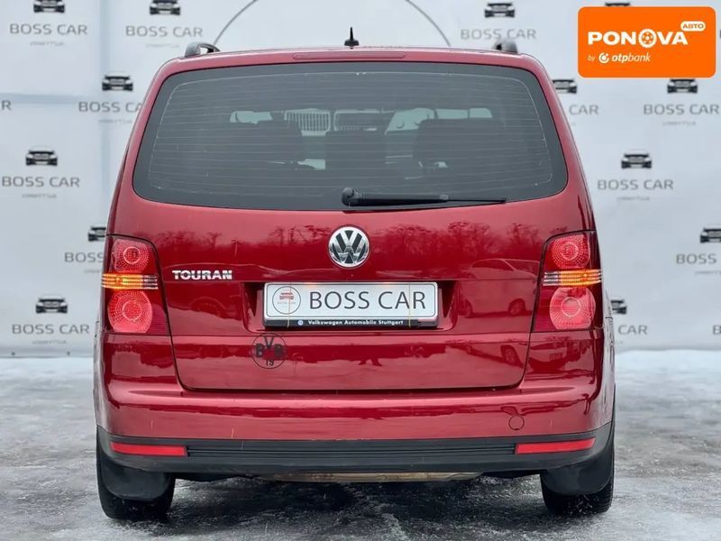 Volkswagen Touran, 2009 р., Бензин, 179 тис. км, Універсал, Червоний, Вінниця AT-10408180 фото