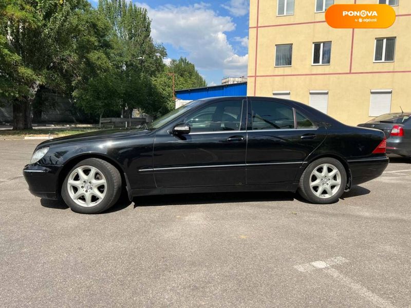 Mercedes-Benz S-Class, 2003, Газ пропан-бутан / Бензин, 5 л., 285 тис. км, Седан, Чорний, Запоріжжя 102542 фото