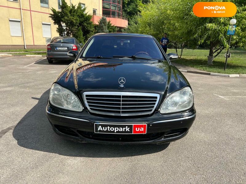 Mercedes-Benz S-Class, 2003, Газ пропан-бутан / Бензин, 5 л., 285 тис. км, Седан, Чорний, Запоріжжя 102542 фото