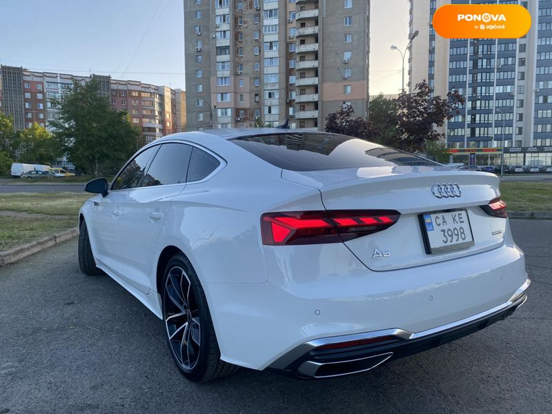 Audi A5, 2020, Бензин, 1.98 л., 86 тис. км, Ліфтбек, Білий, Київ Cars-Pr-60697 фото