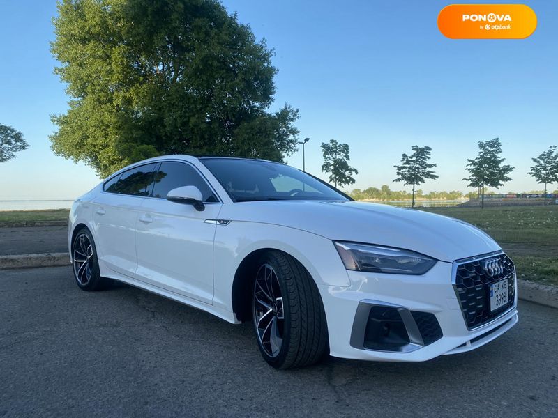 Audi A5, 2020, Бензин, 1.98 л., 86 тис. км, Ліфтбек, Білий, Київ Cars-Pr-60697 фото