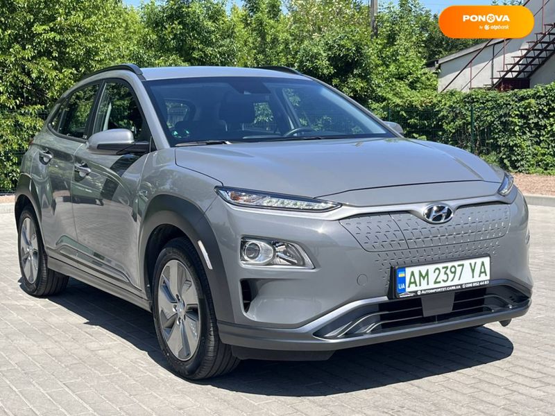 Hyundai Kona, 2020, Електро, 39 тыс. км, Внедорожник / Кроссовер, Серый, Житомир 53223 фото