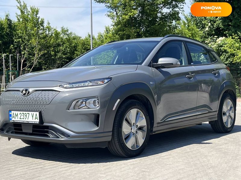 Hyundai Kona, 2020, Електро, 39 тыс. км, Внедорожник / Кроссовер, Серый, Житомир 53223 фото